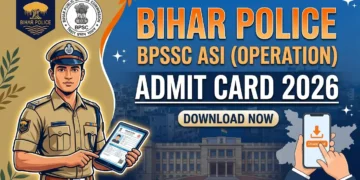 Bihar Police BPSSC ASI (Operation) Admit Card 2026