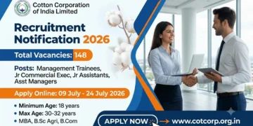 Cotton Corporation of India CCI Various Post Recruitment 2026