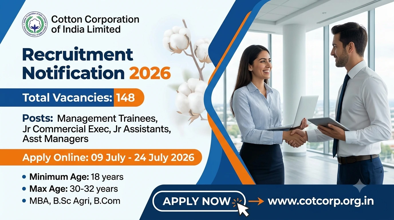 Cotton Corporation of India CCI Various Post Recruitment 2026