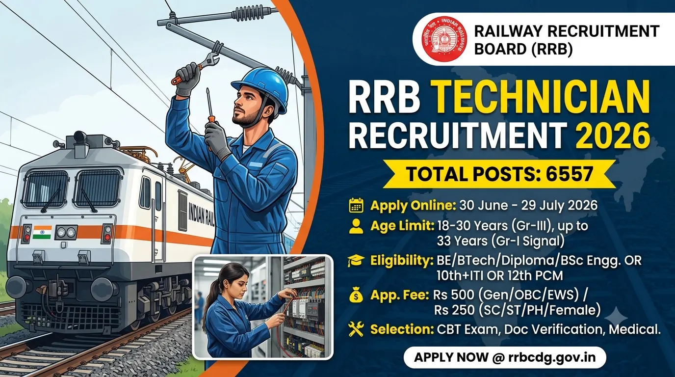 Railway RRB Technician Recruitment 2026