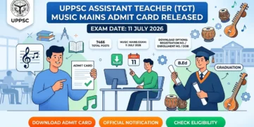 UPPSC LT Grade Assistant Teacher Music Mains Admit Card 2026