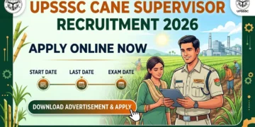 UPSSSC Cane Supervisor Recruitment 2026