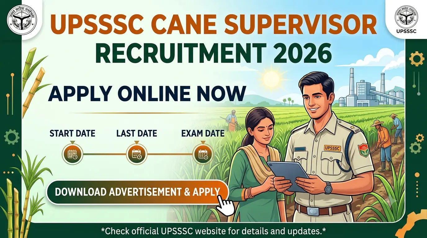 UPSSSC Cane Supervisor Recruitment 2026