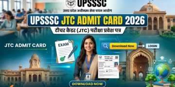 UPSSSC Teacher Cadre JTC Admit Card 2026